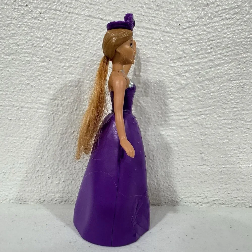 2019 McDonald's Barbie Princess Purple Dress Tiara Happy Meal Toy #3 Figure